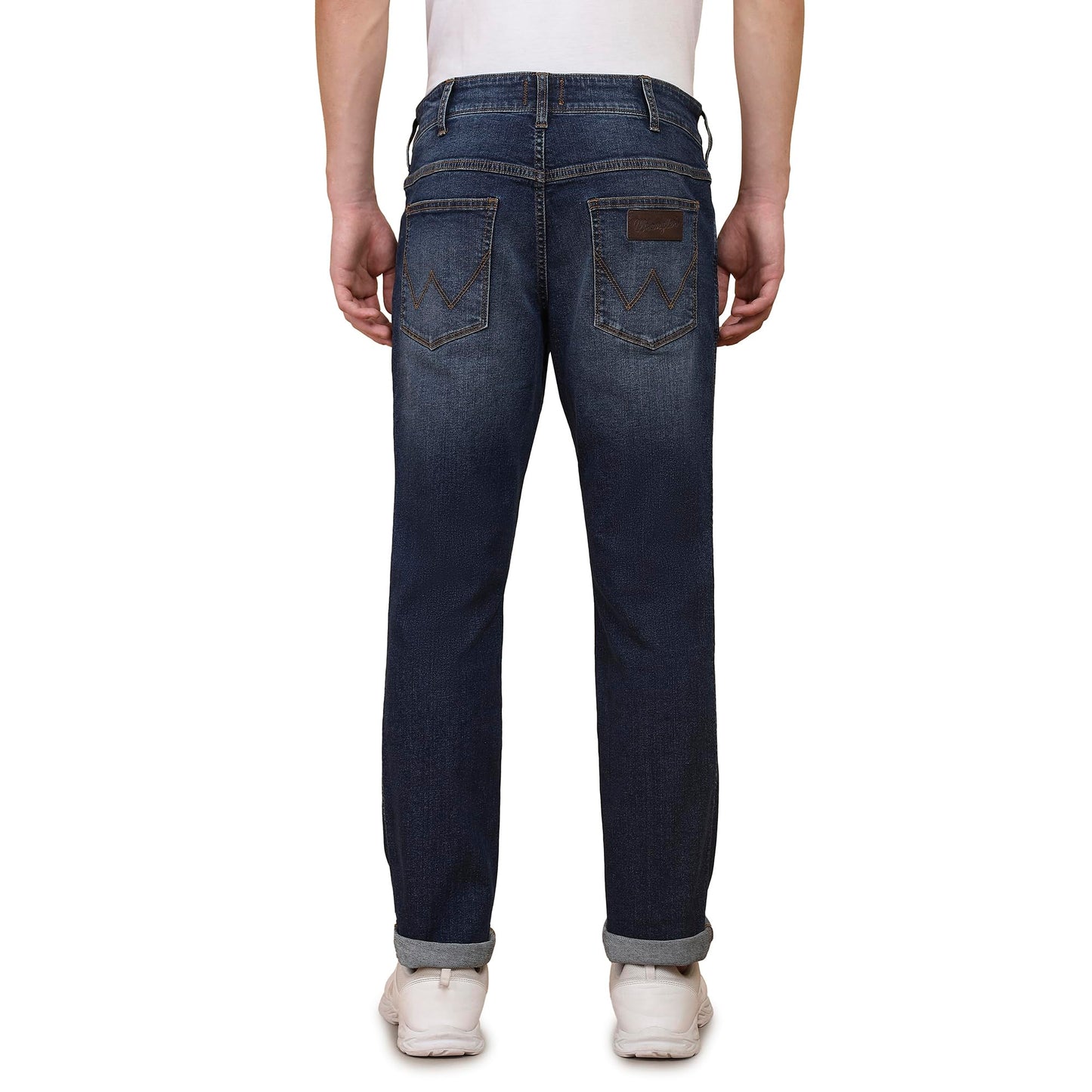 Wrangler Men's Straight Jeans (WMJN006350_Arctic Blue_32)