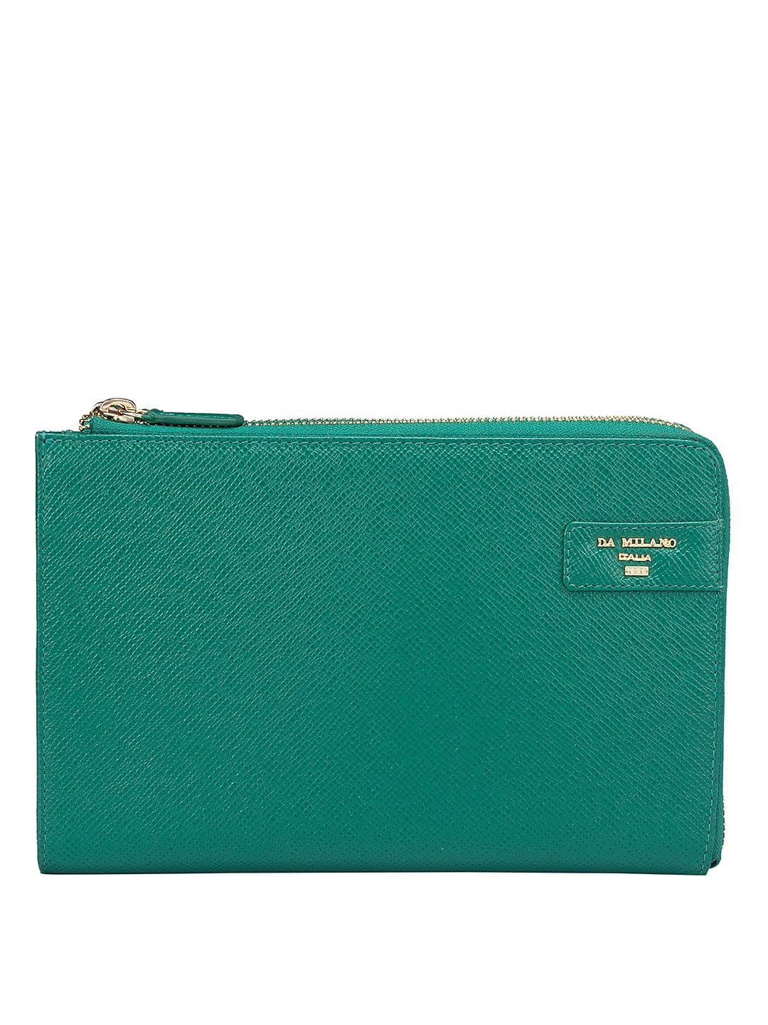Da Milano Genuine Leather Green Multi Pouch (4420C)