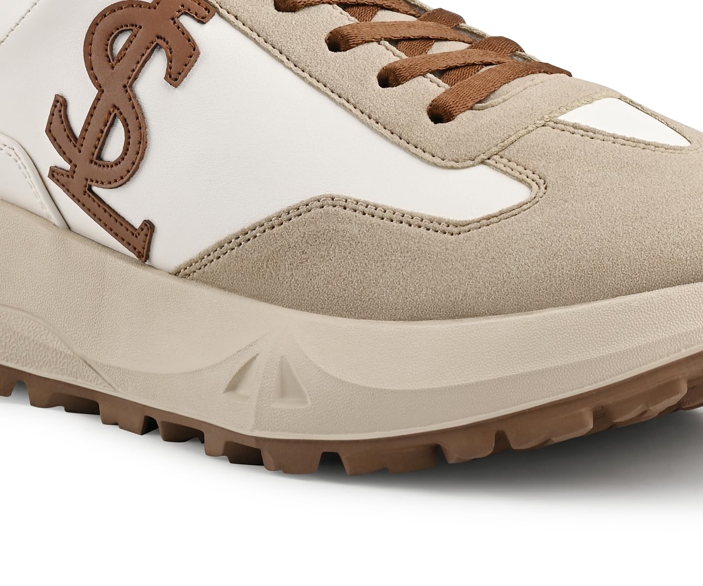 LOUIS STITCH Beige and White Sneaker for Men | Comfortable & Durable Sneaker | LSP-SNK-NBL | UK-9