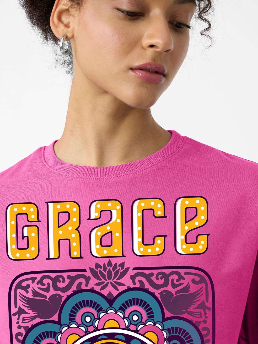 The Souled Store Official Aladin: Her Grace Women Oversized T-Shirts