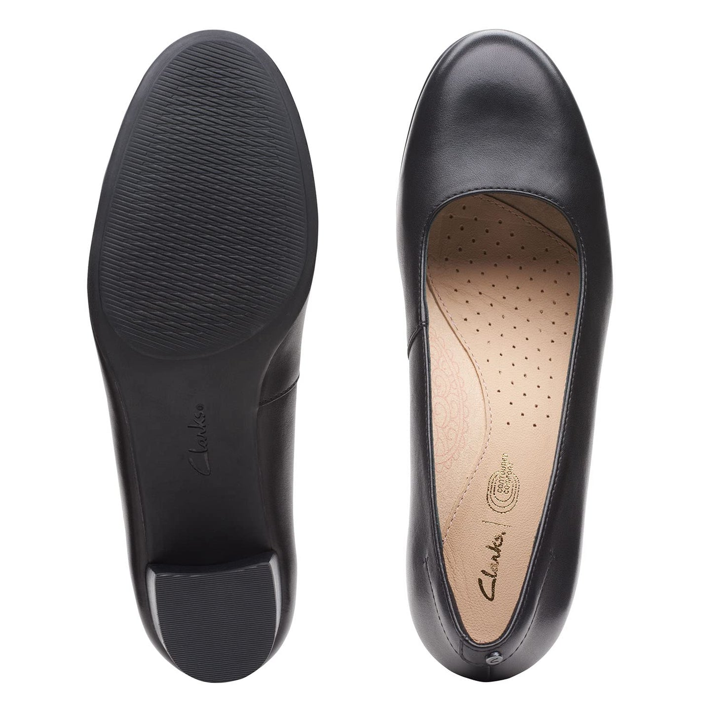 Clarks Linnae Pump Black Leat UK-6