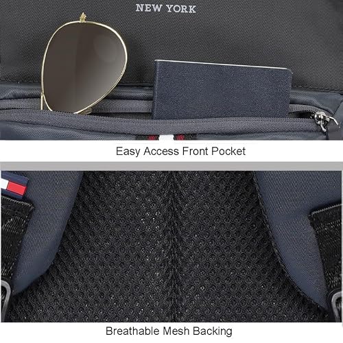 TOMMY HILFIGER Backpack for Men and Women, Grey, Jared