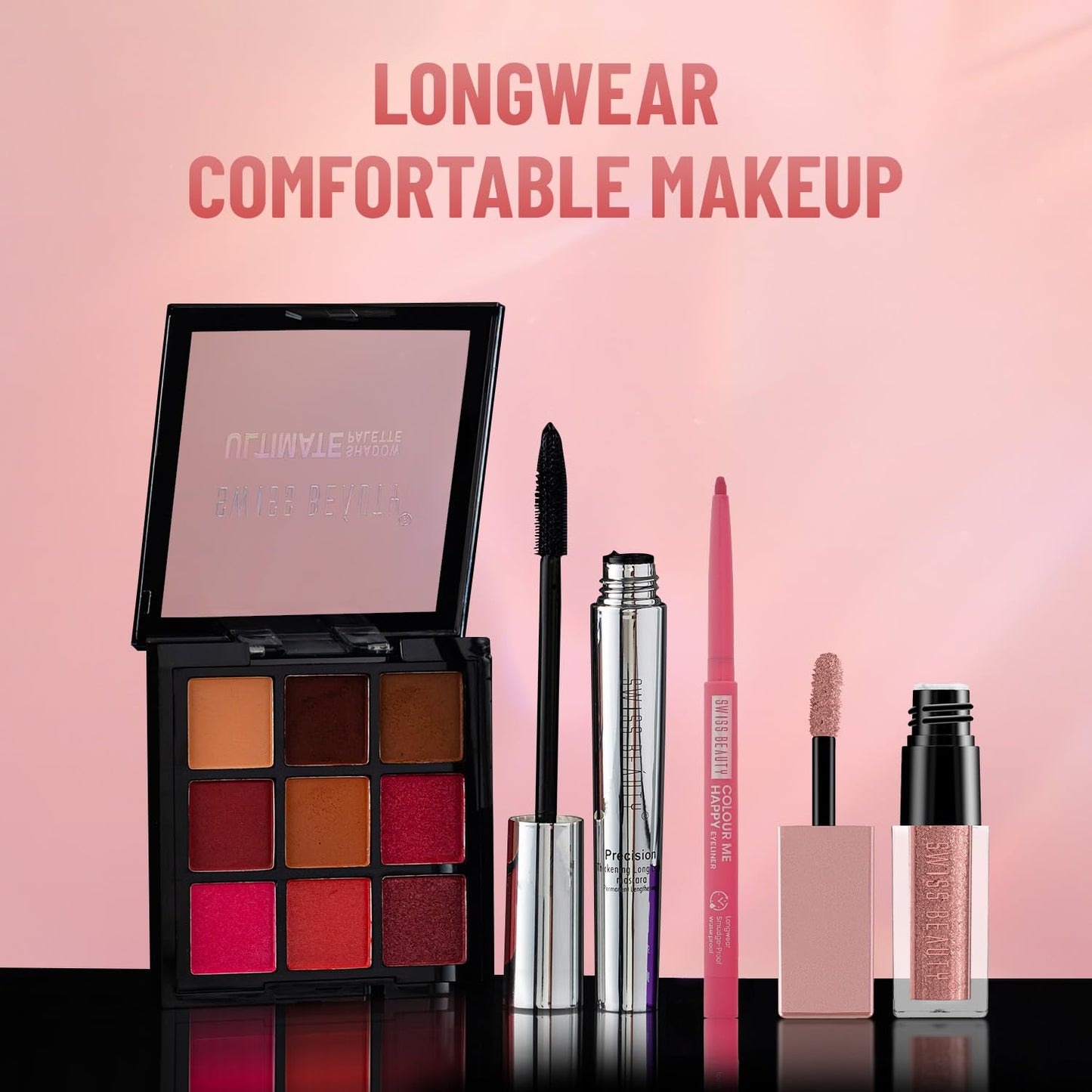 SWISS BEAUTY Colour Me Happy Matte Eyeliner Pencil | Waterproof & Smudge-Proof Pencil | Long-Lasting | Shade- Peach Daylity, 0.4Gm