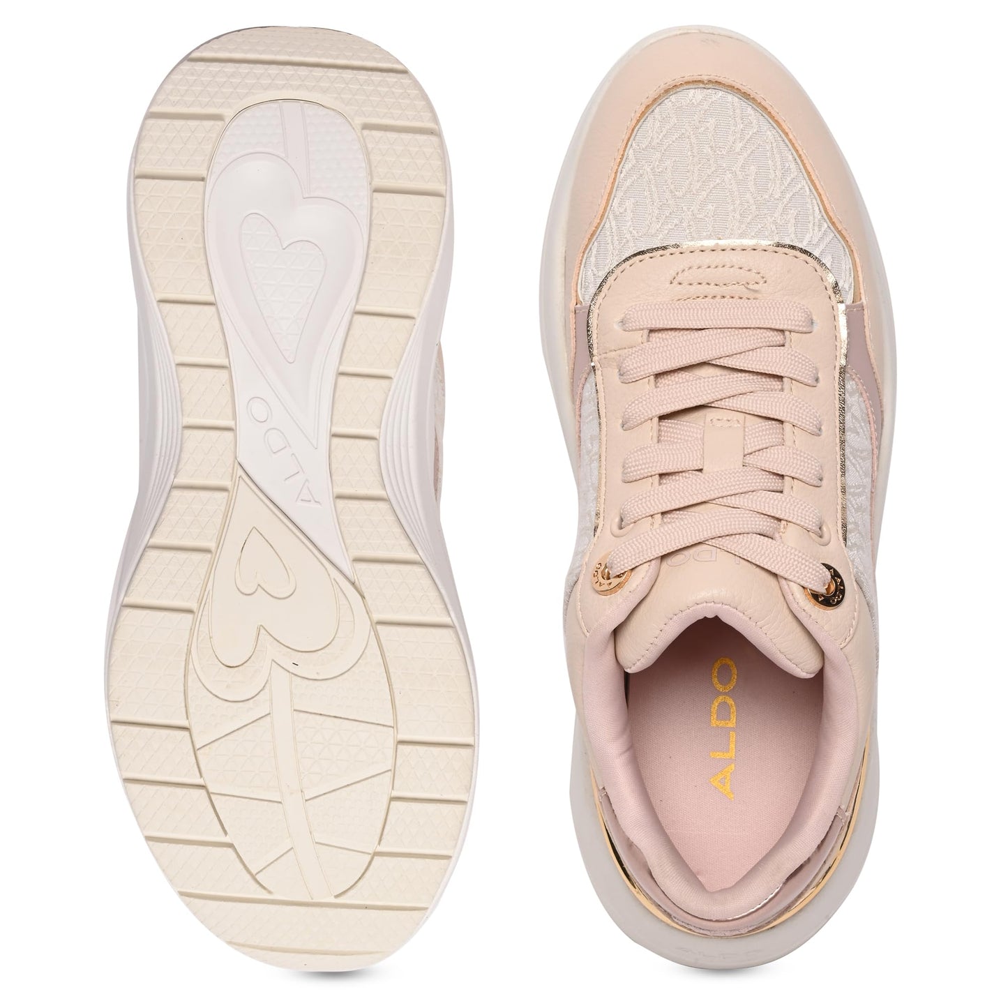 Aldo REXSONA-IN651 Ladies Dark Pink Wedge Sneakers