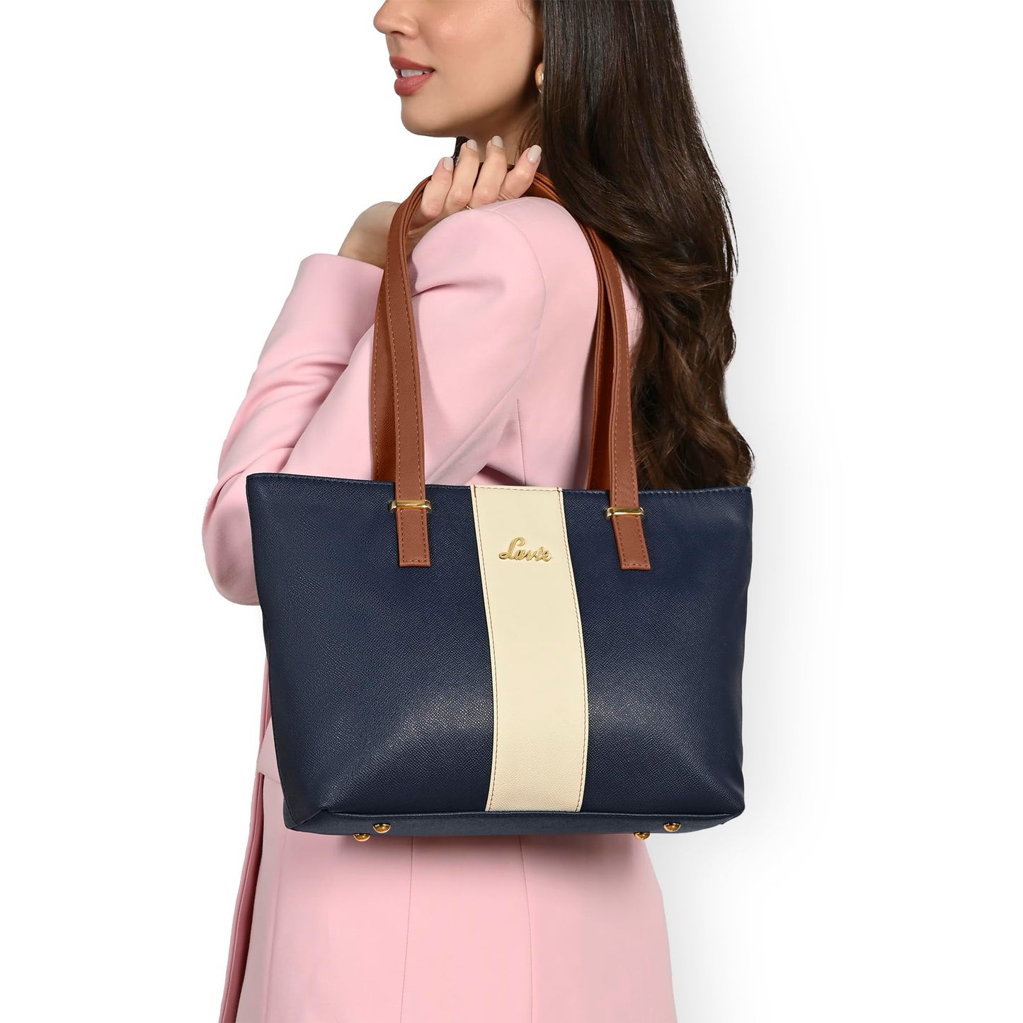 Lavie Women's Kara Colourblock Tote Bag for Women | Tote Handbag for Work | Ladies purse | Stylish Shoulder Bag | Gift for Women