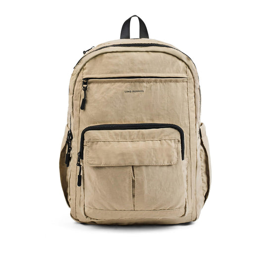 Lino Perros Pacman Utility Beige Backpack