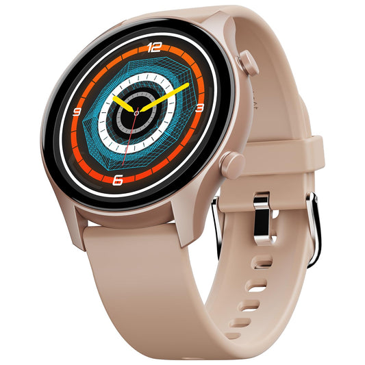 boAt Lunar Connect Plus Smart Watch with 1.43" AMOLED Display, 2.5D Display, Advanced Bluetooth Calling 100+, Always on Display, 100+ Watch Faces,Voice Assistant,IP68, HR & SpO2(Cherry Blossom)