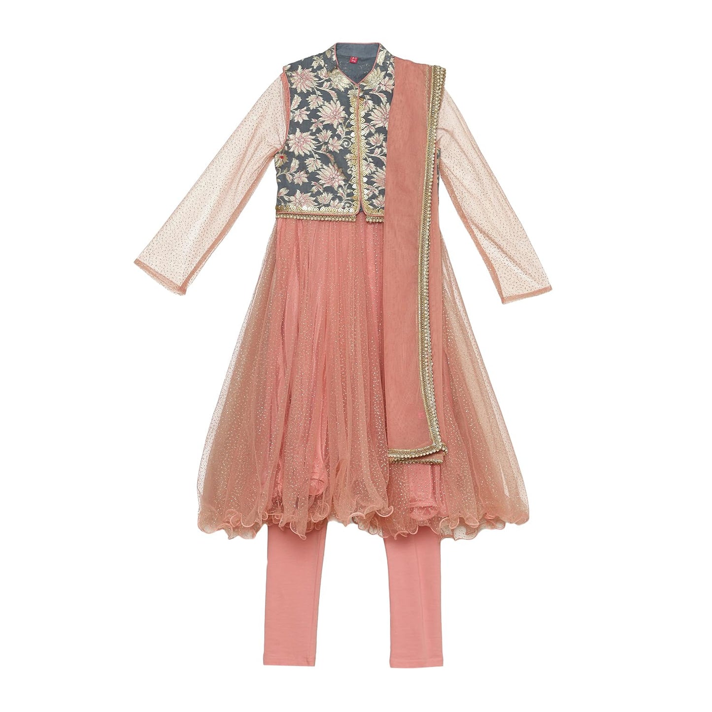 Biba Girls PRINTED FLARED KID(KW5632_ONION PINK_11)