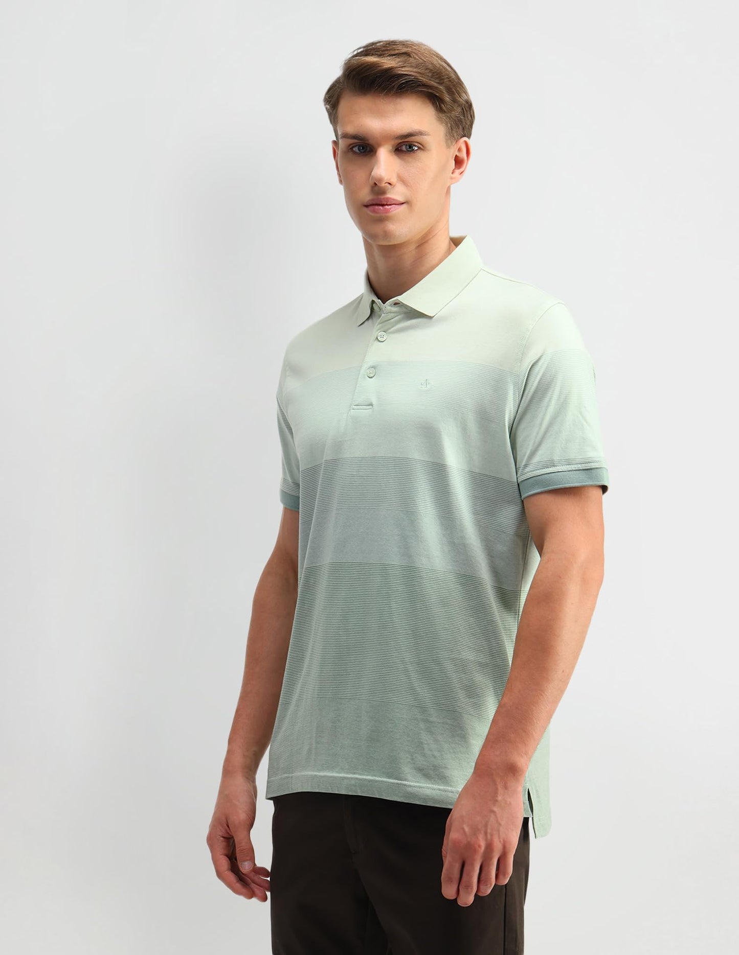 Arrow Men's Regular Fit Polo Shirt (ARAITS3103_Green