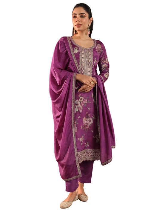 Libas Women's Silk Blend Kurta Set (49499
