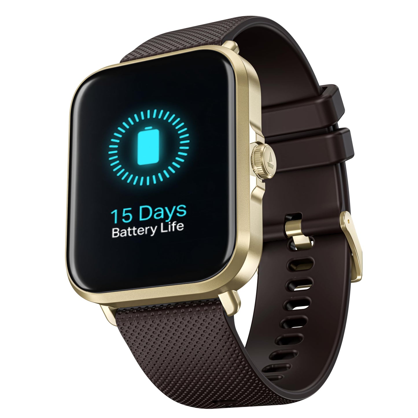 boAt New Launch Storm Infinity w/ 15 Days Extensive Battery Fueled by Huge 550mAh Battery, Fast Charge, 1.83”(4.65cm) HD Display, Functional Crown, BT Calling, Smart Watch for Men & Women (Brown)