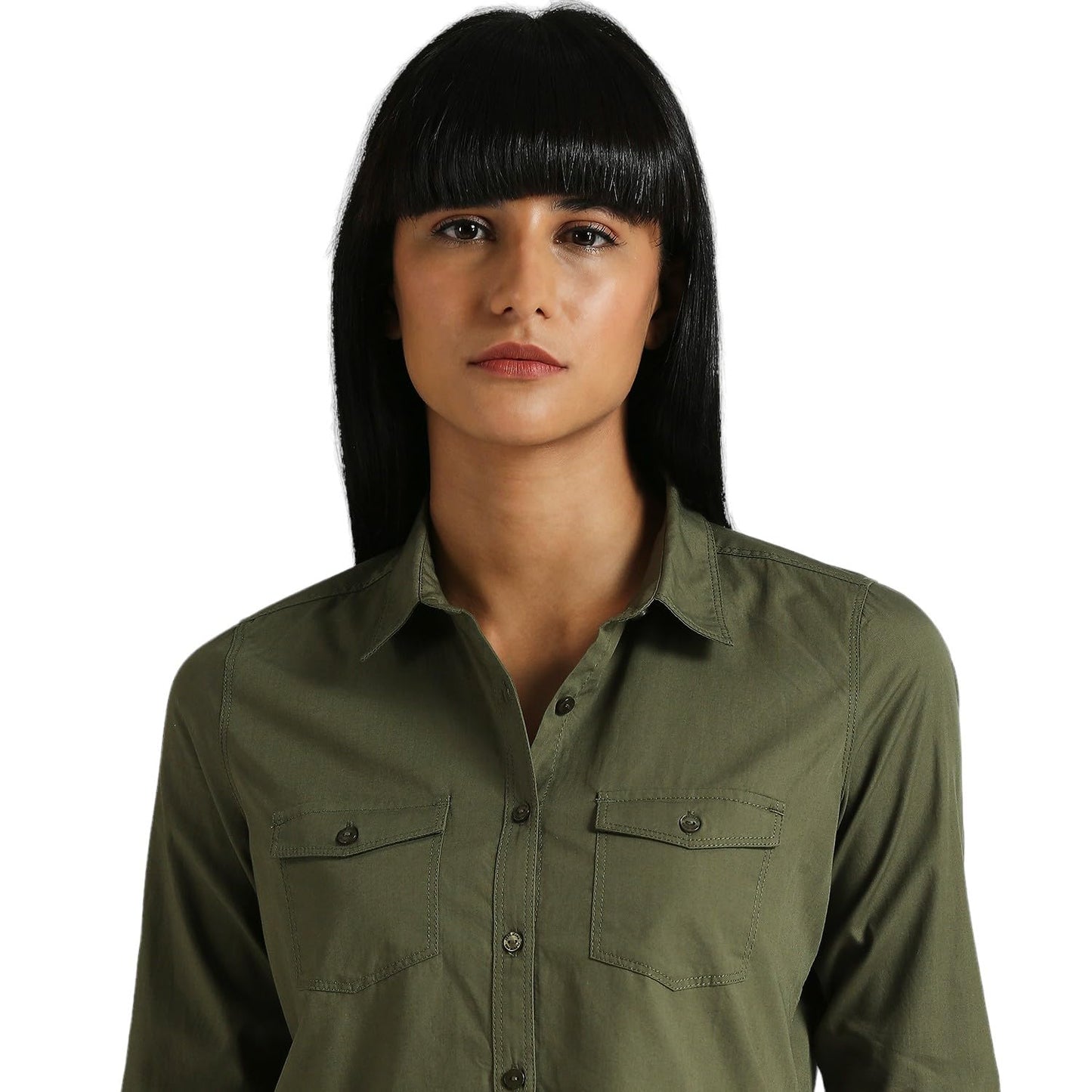Pepe Jeans Women's Regular Fit Solid Shirts