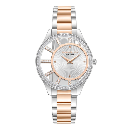 Kenneth Cole Analog Silver Dial Women's Watch-KCWLG0061604LD