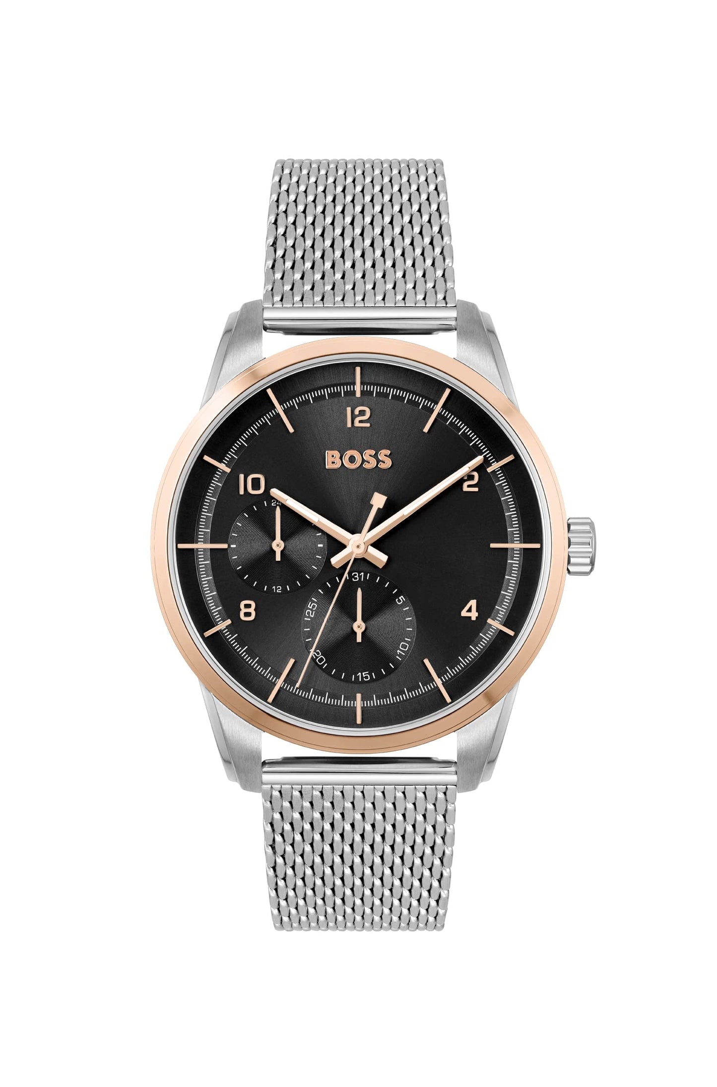 Hugo Boss Stainless Steel Sophio Analog Black Dial Men's Watch-1513961