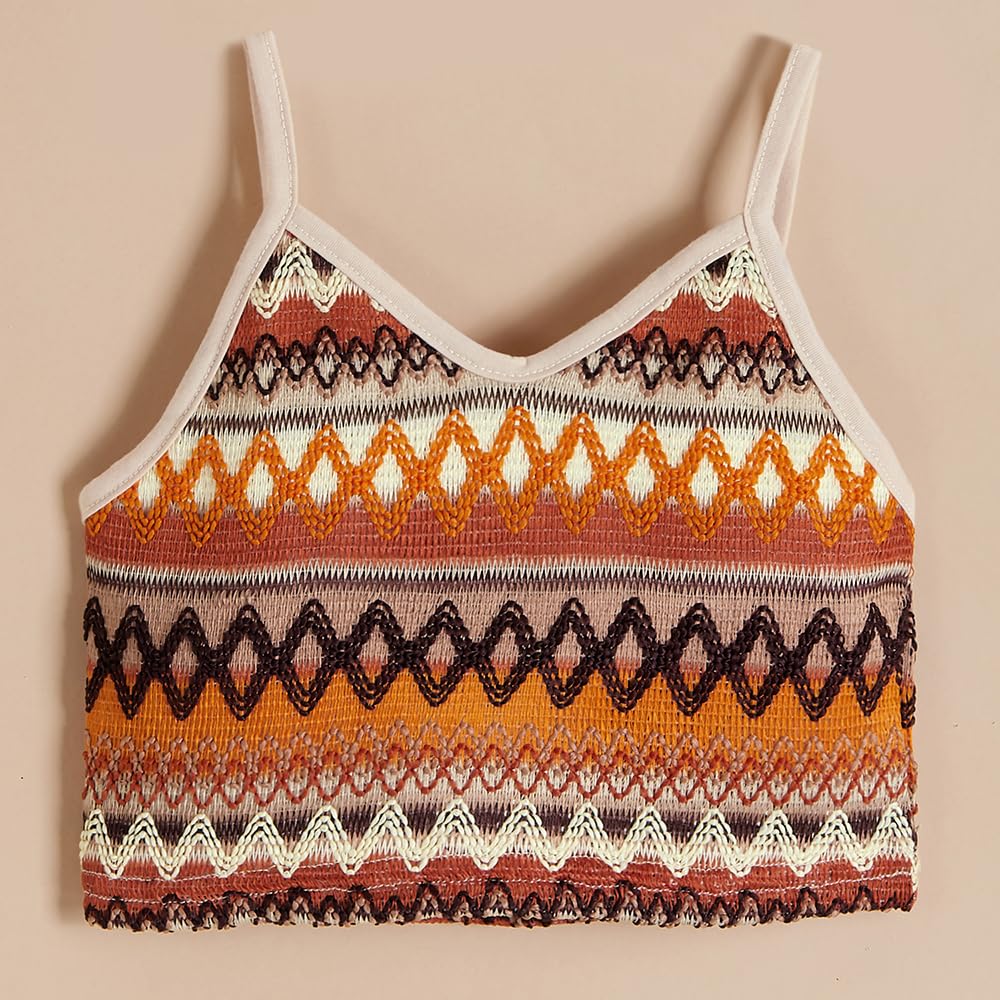 Hoscotch Girls Embellished Multi Sleeveless Short Set For Ages (3-4 Years)