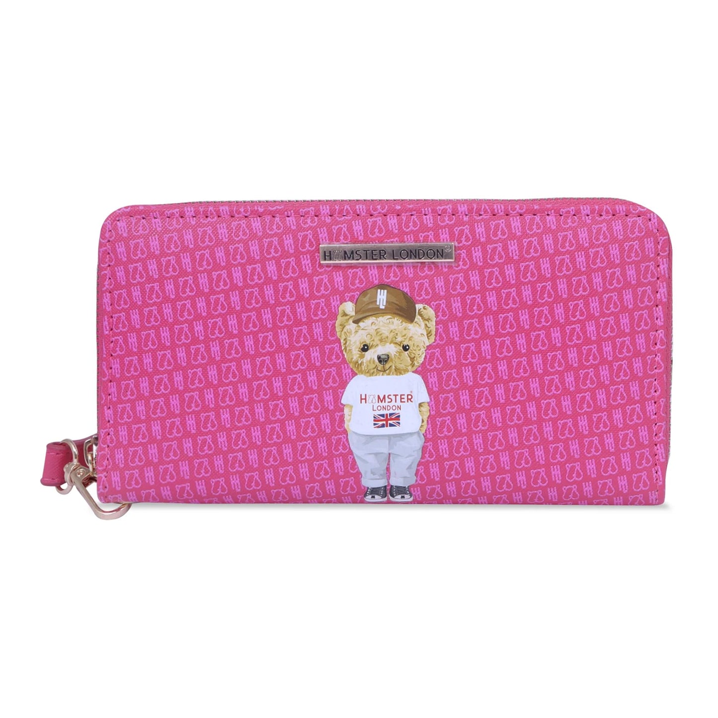 HAMSTER London Ted H Limited Edition Wallet – Stylish and Compact Wallet, 20x3x12 cm (hot Pink)