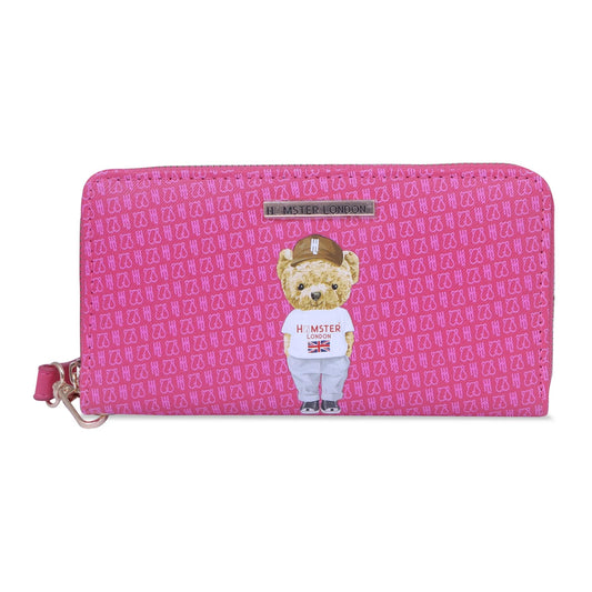 HAMSTER London Ted H Limited Edition Wallet – Stylish and Compact Wallet, 20x3x12 cm (hot Pink)