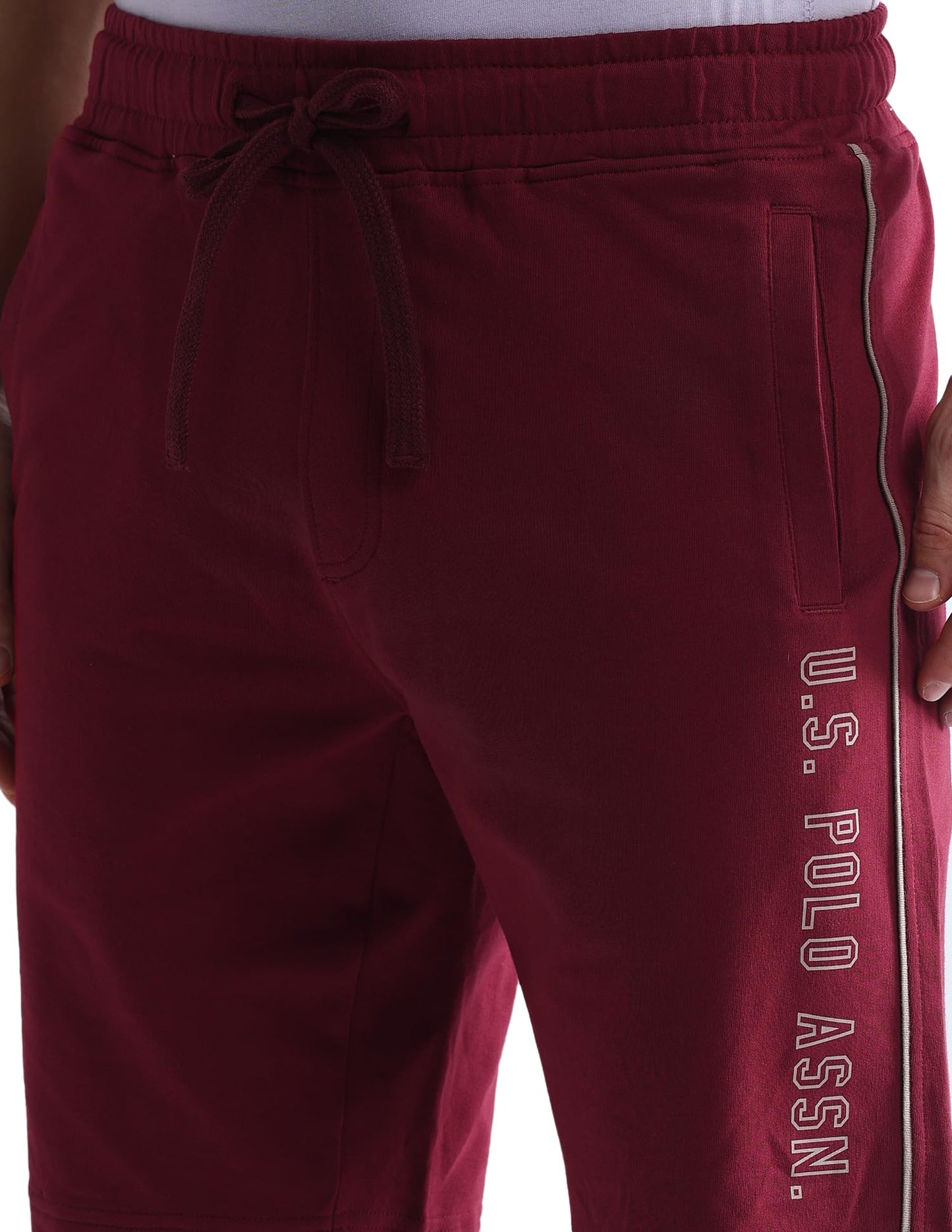 U.S. POLO ASSN. Men's Hybrid Shorts (OES05-PL_Maroon