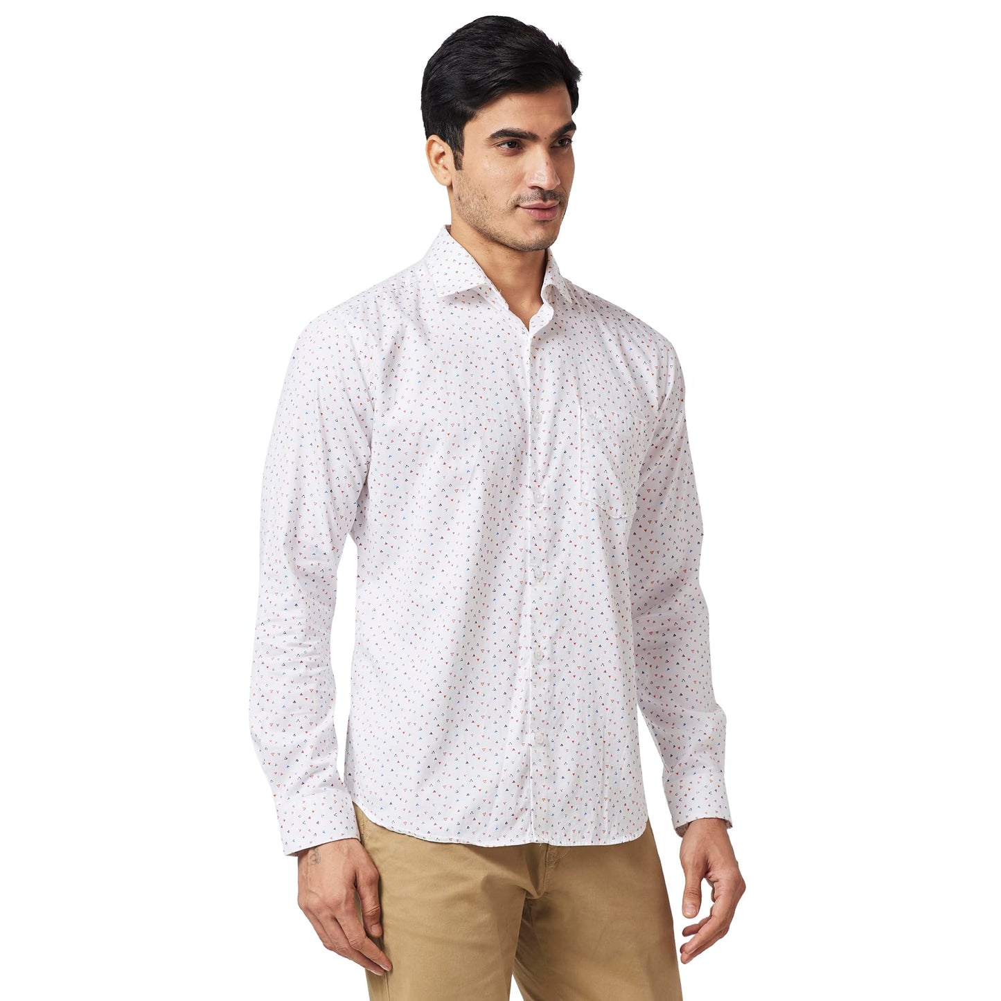 Park Avenue Men's Slim Fit Shirt (White)