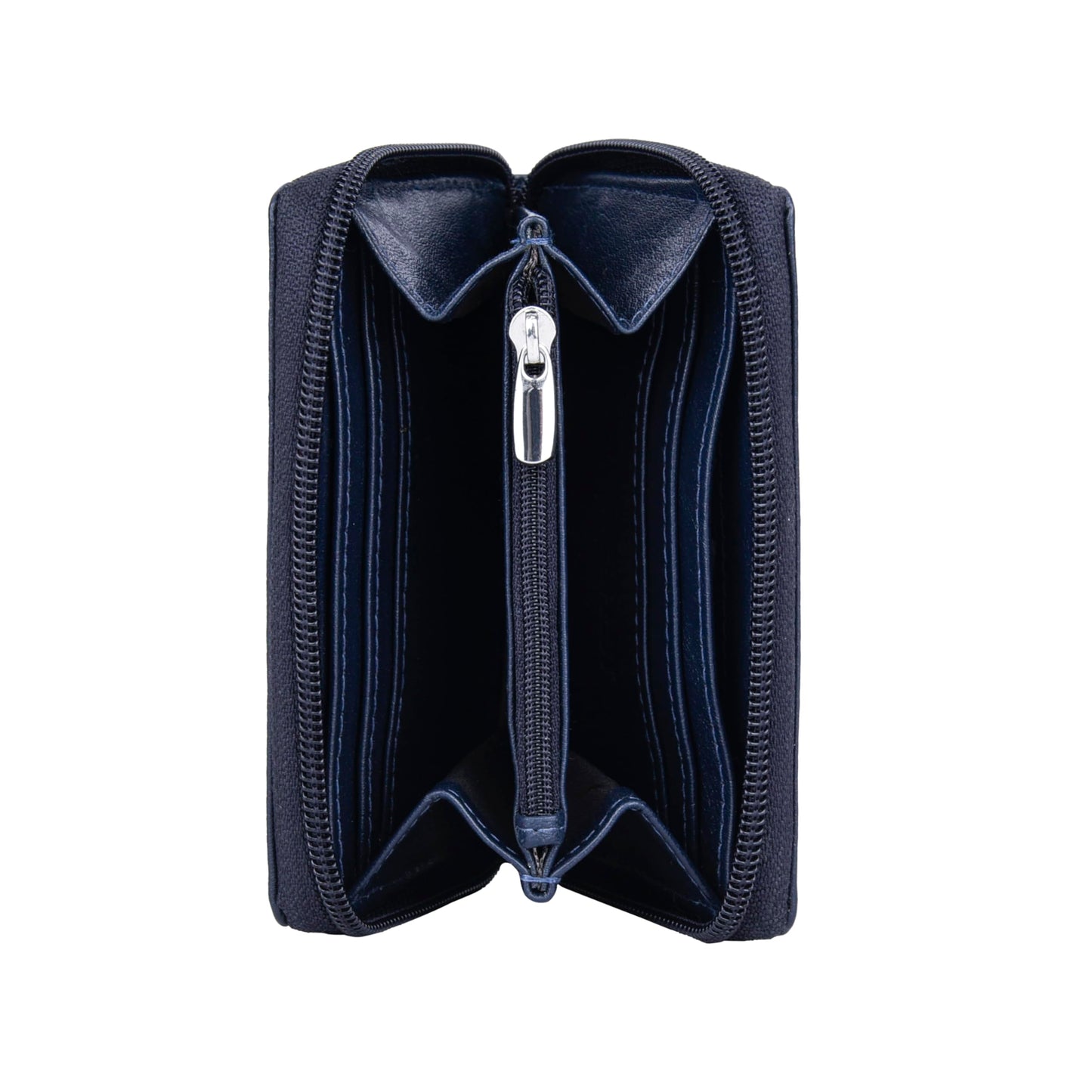 URBAN FOREST Claire Aniline Blue Leather Wallet for Women