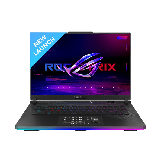 ASUS ROG Strix Scar 16 (2024), Intel Core i9 14900HX 14th Gen, 16"(40.64cm) 2.5K QHD+240Hz, Gaming Laptop (32GB DDR5/2TB SSD/12GB RTX 4080/Win11/Per-Key RGB/90WHr/Black/2.65Kg),G634JZR-CM932WS