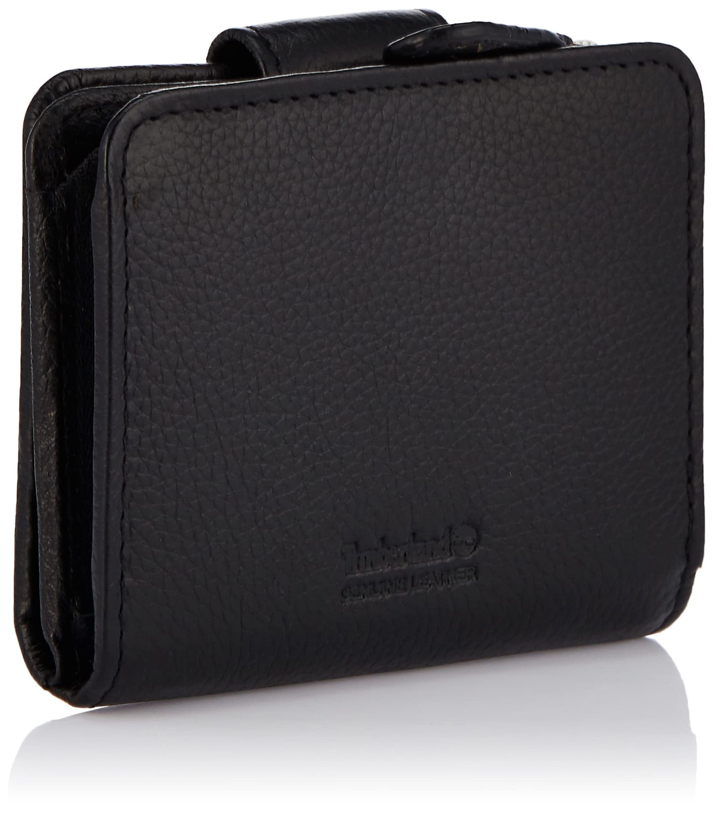 Timberland womens Leather RFID Small Indexer Wallet Billfold, Black, One Size US