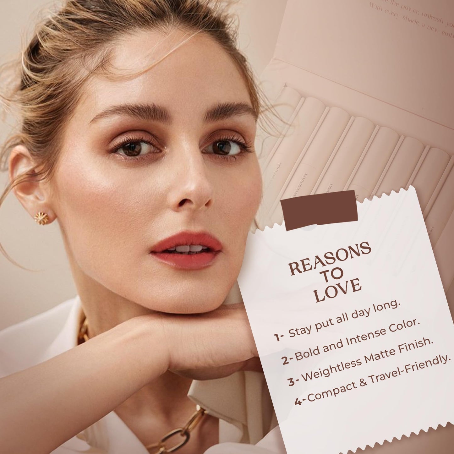 Carlton London Creamy Matte Lipstick Combo Set - Women Long Lasting Waterproof Lipstick Gift Set, With Vitamin E and Castor Oil, Cosmetics for Girls, Women, Birthday Gift Set