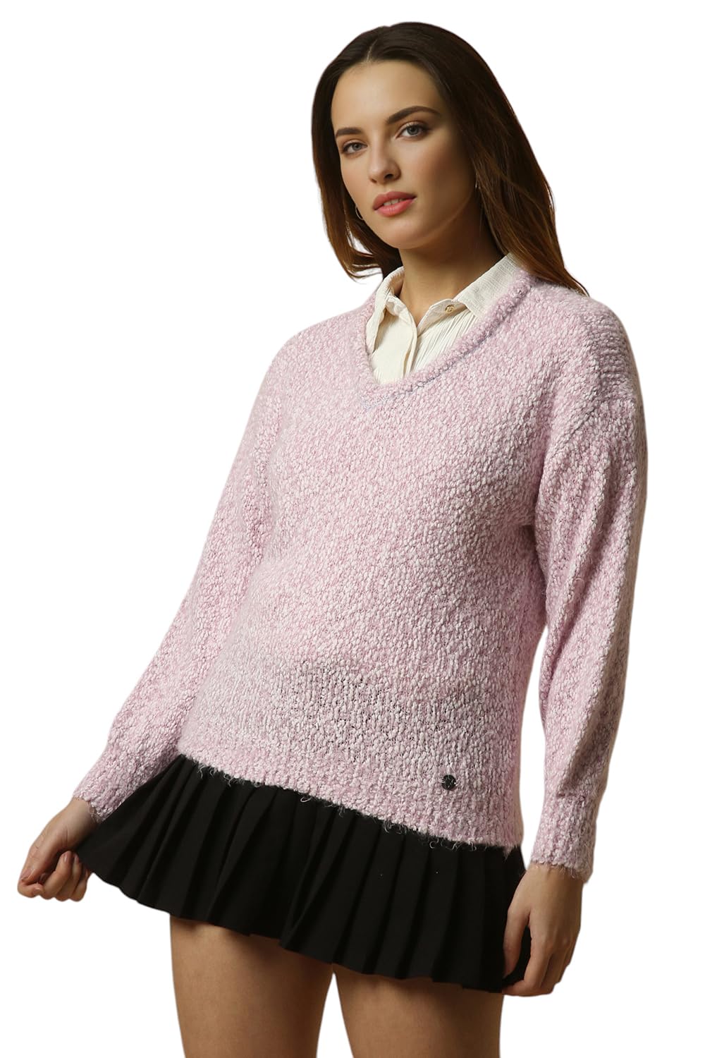 Allen Solly Women's Polyester Blend Casual Sweater