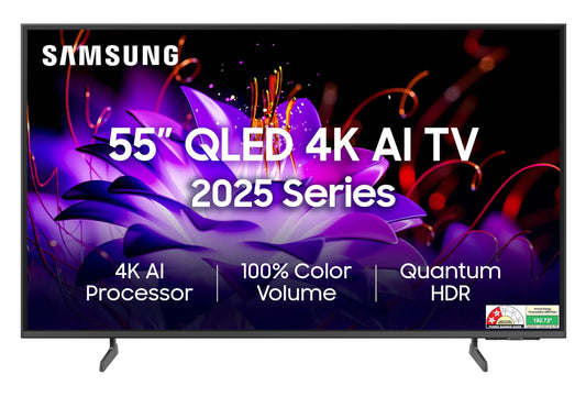 Samsung 138 cm (55 inches) Vision AI 4K Ultra HD Smart QLED TV QA55QEF1AULXL