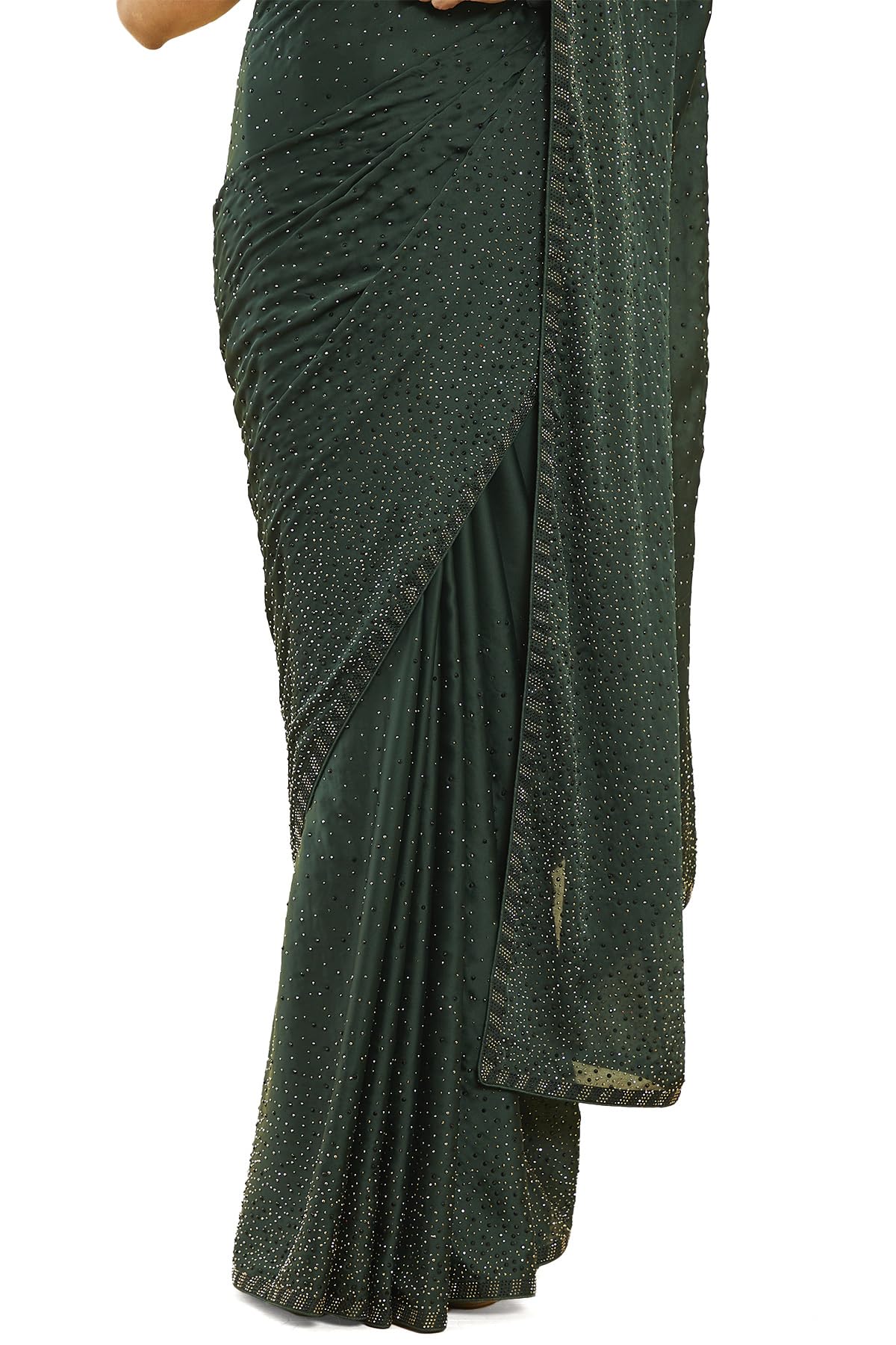 Soch Women Green Pure Georgette Saree