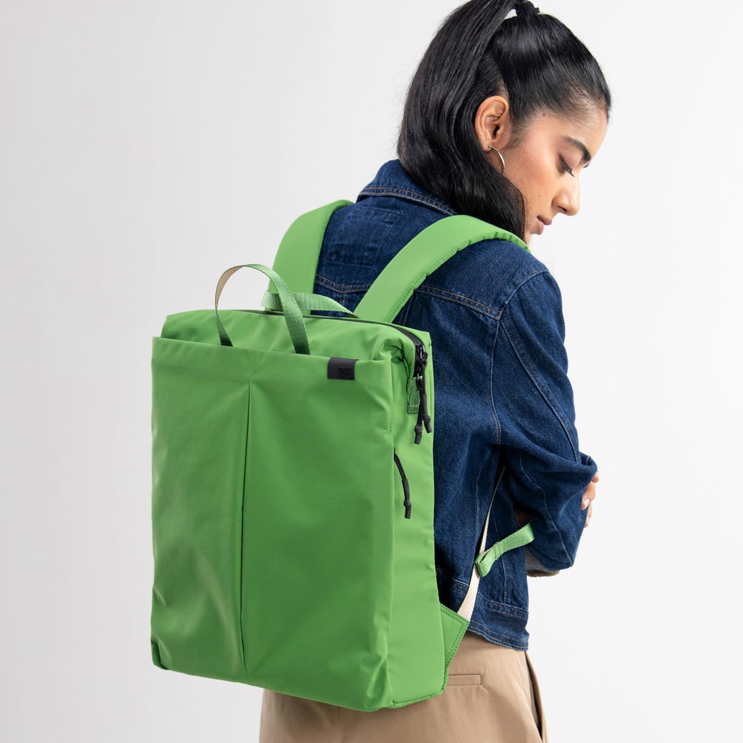DailyObjects Pivot Workpack Bag for Men and Women|Fits 13/14/15.6 inch Laptop/Macbook Pro/Air|Lightweight|Stylish Backpack|Office/Daily Use/Travel|Multi Pocket|Water Resistant|Padded Strap (Green)