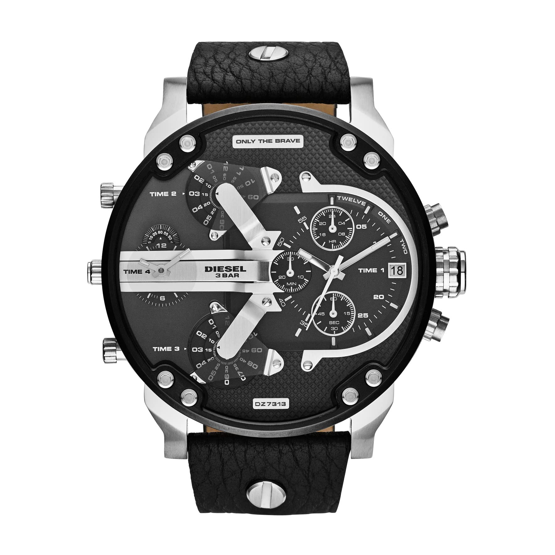 chronograph diesel big dial watch