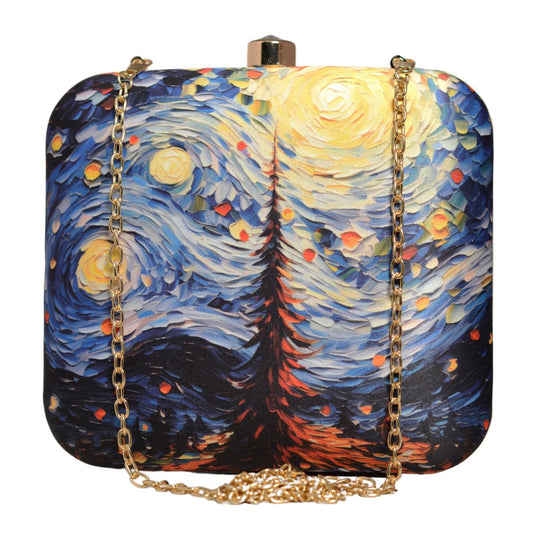 Artklim Dreamy Art MultiColor Printed Clutch