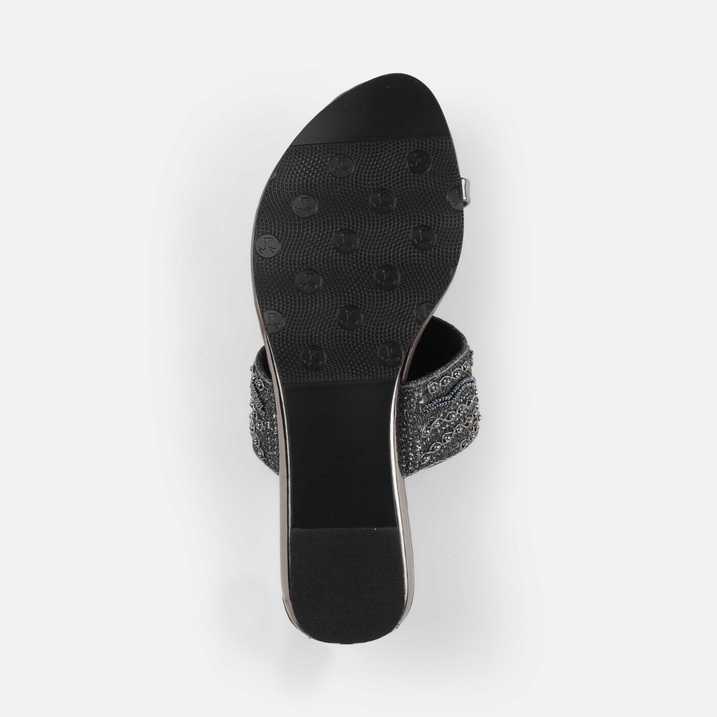 Mochi Women Gold Chappals UK/8 EU/41(35-2114)