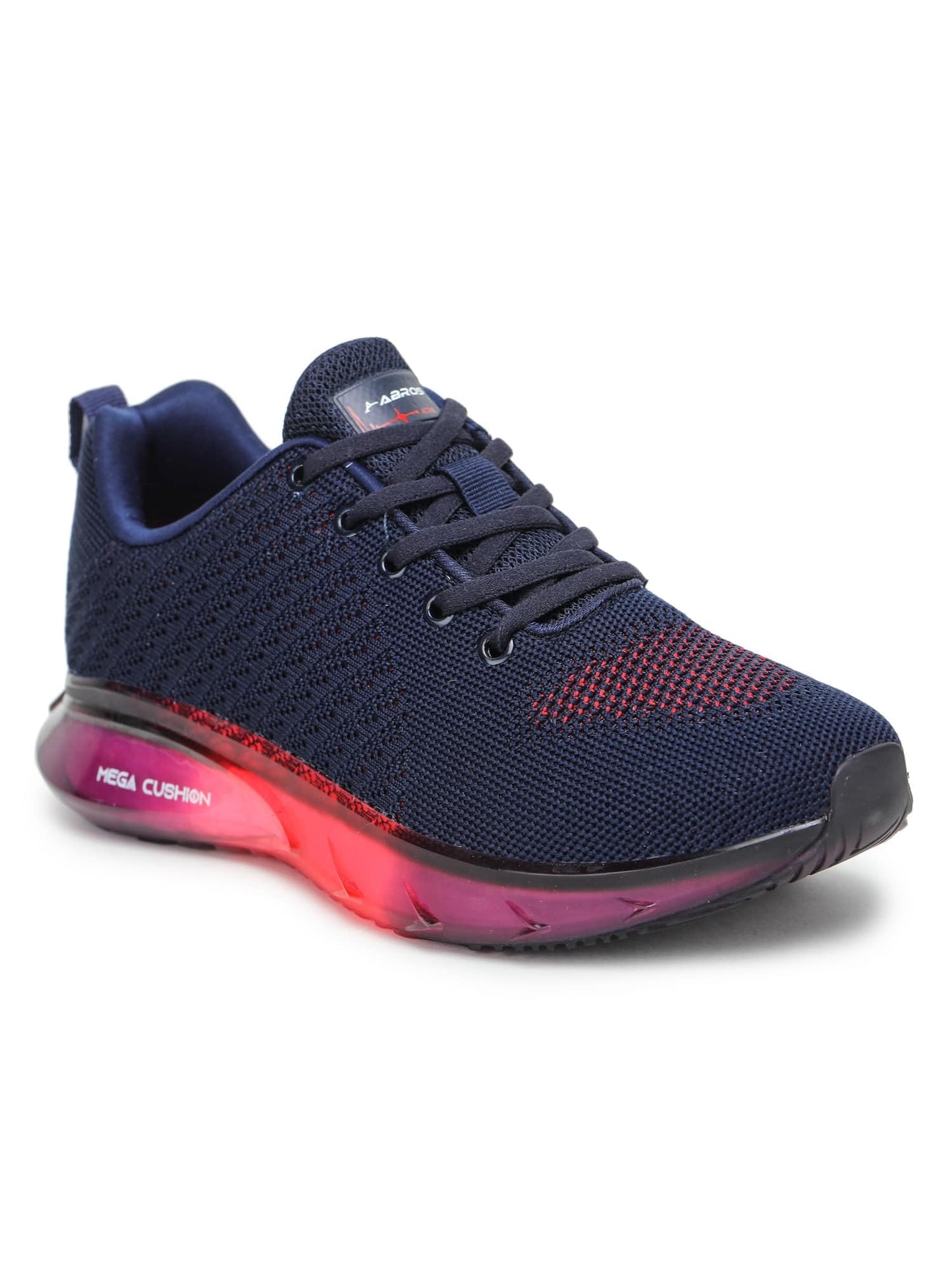 ABROS Boy's Magic ASSB0115 Sports Shoes -Navy/Red -4UK