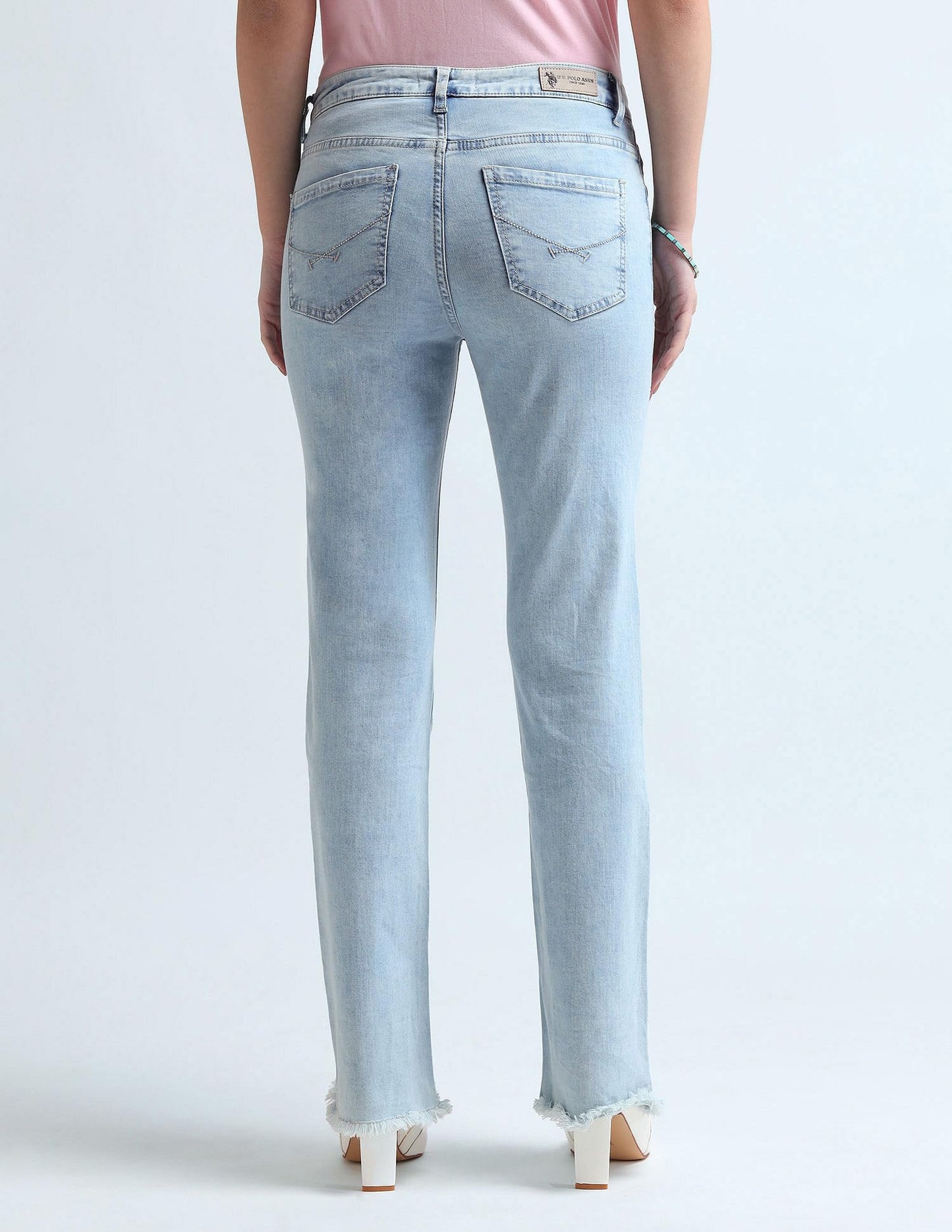 U.S. POLO ASSN. Women's Loose Jeans (UWAW24JEN172_Blue