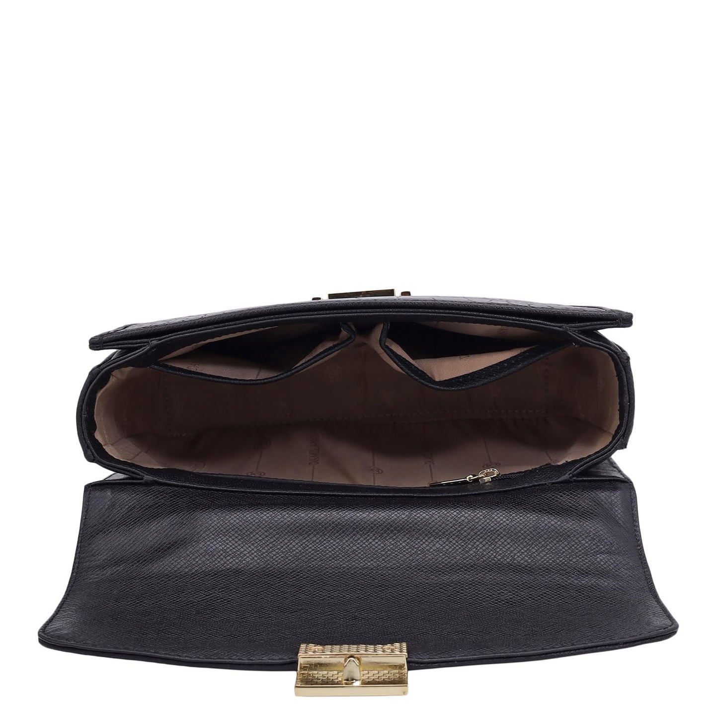 Da Milano Leather Satchel for Women - Black