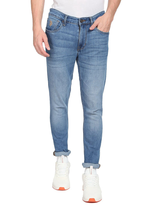 U.S. POLO ASSN. Men's Slim Mid Rise Jeans (Udjc0080_Blue_32)