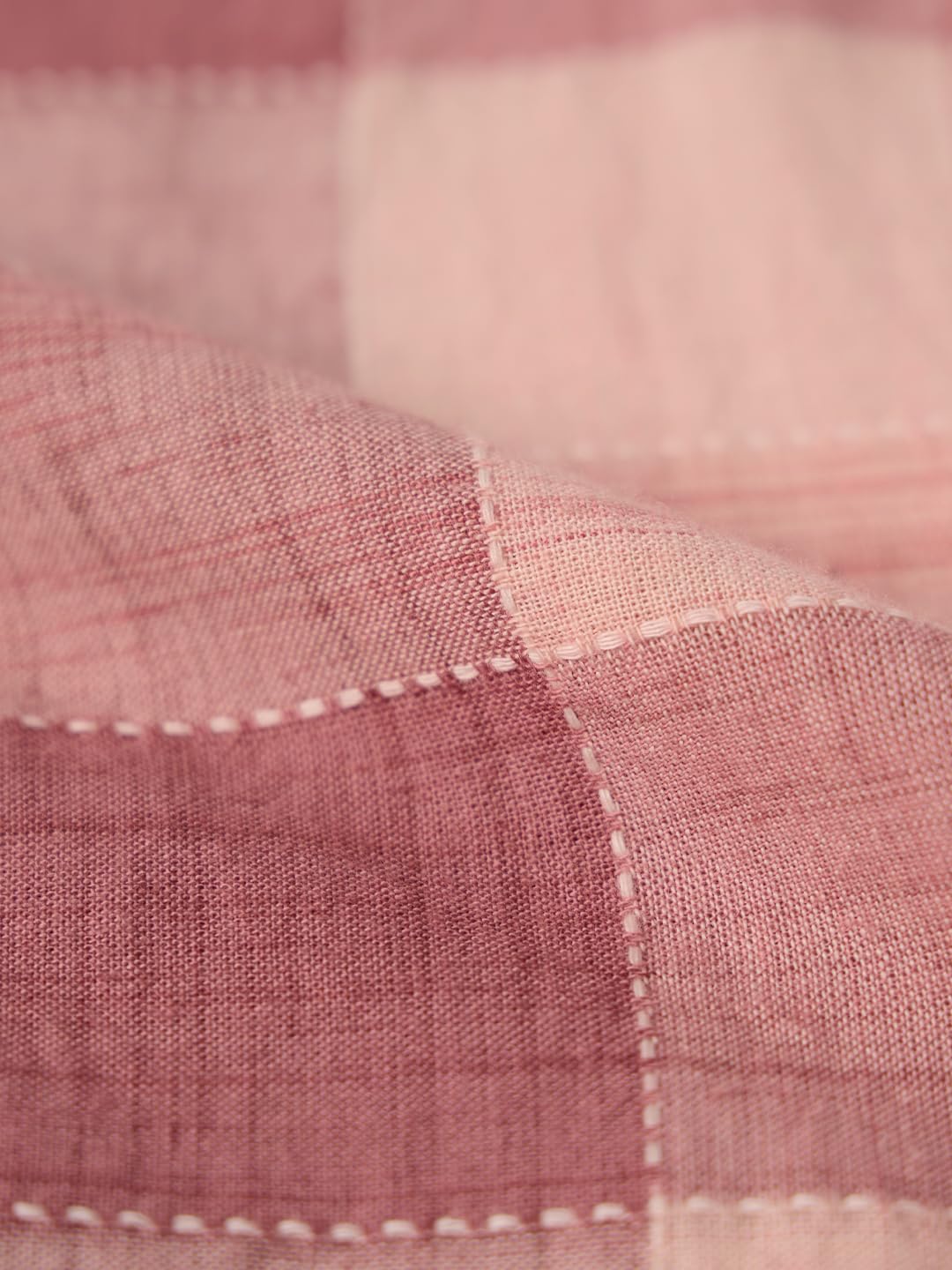 The Souled Store Plaid Shirt: Allure Women and Girls Long Sleeves Collared Neck Button Front Pink Cotton Boyfriend Shirts