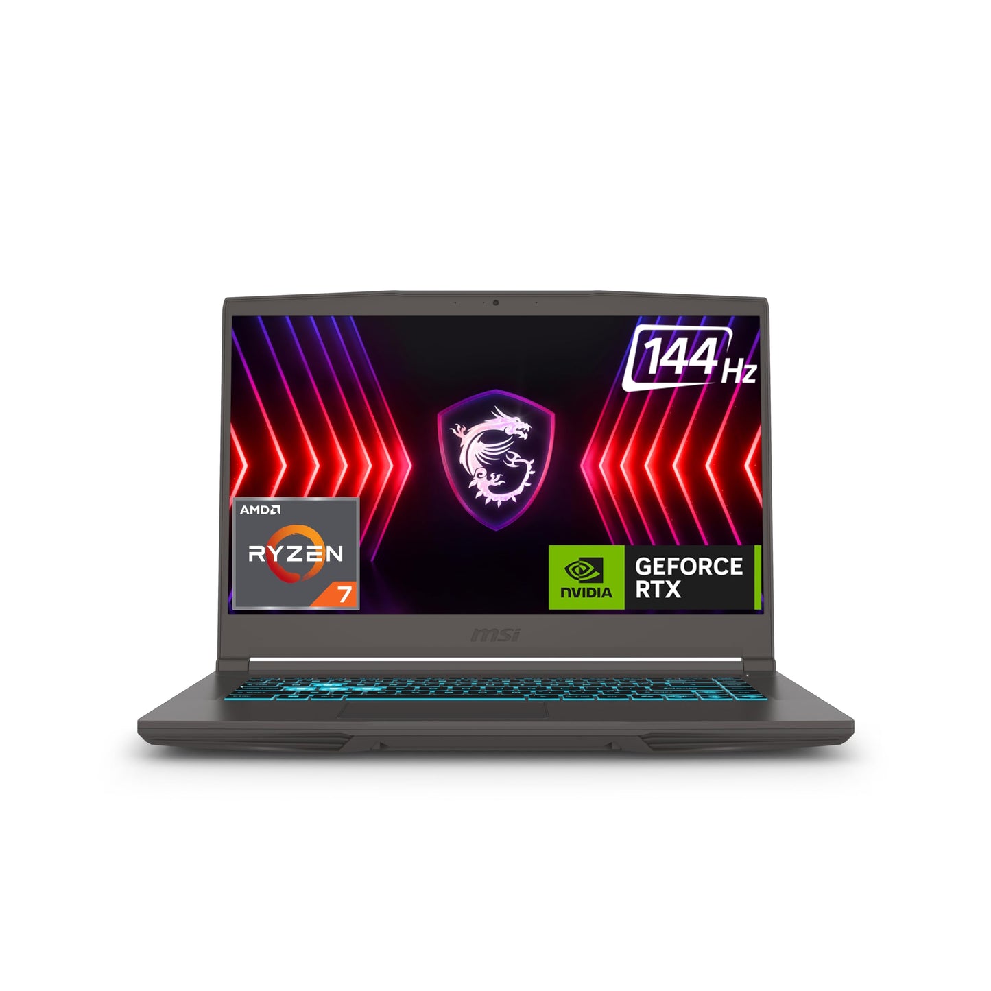 MSI Thin A15, Ryzen 7 7735HS, 40CM FHD 144Hz Gaming Laptop(16GB/1 TB NVMe SSD/Windows 11 Home/NVIDIA GeForce RTX 4050, GDDR6 6GB/Cosmos Gray/1.86Kg), B7VE-065IN