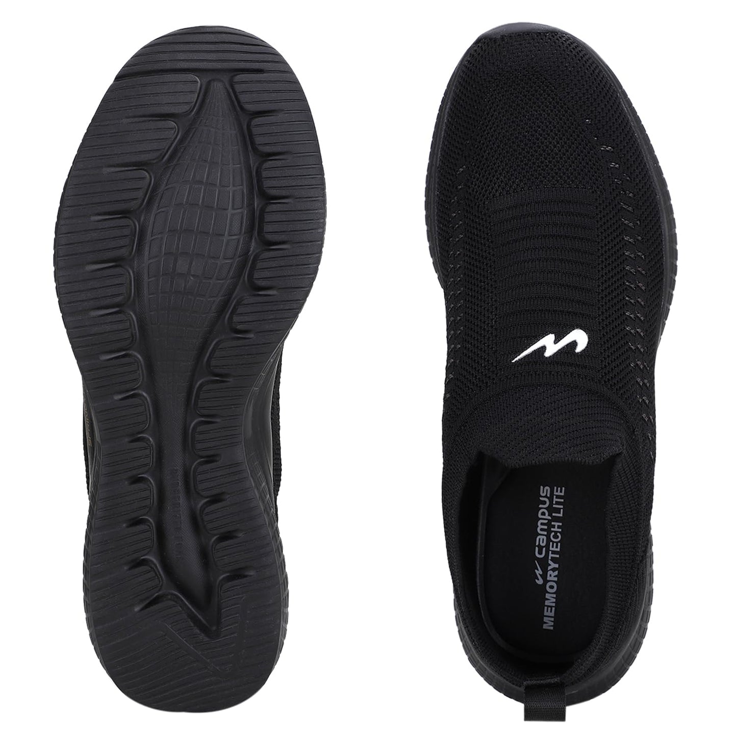 Campus Men's VAYU BLK/Gry Walking Shoes - 10UK/India 6G-626