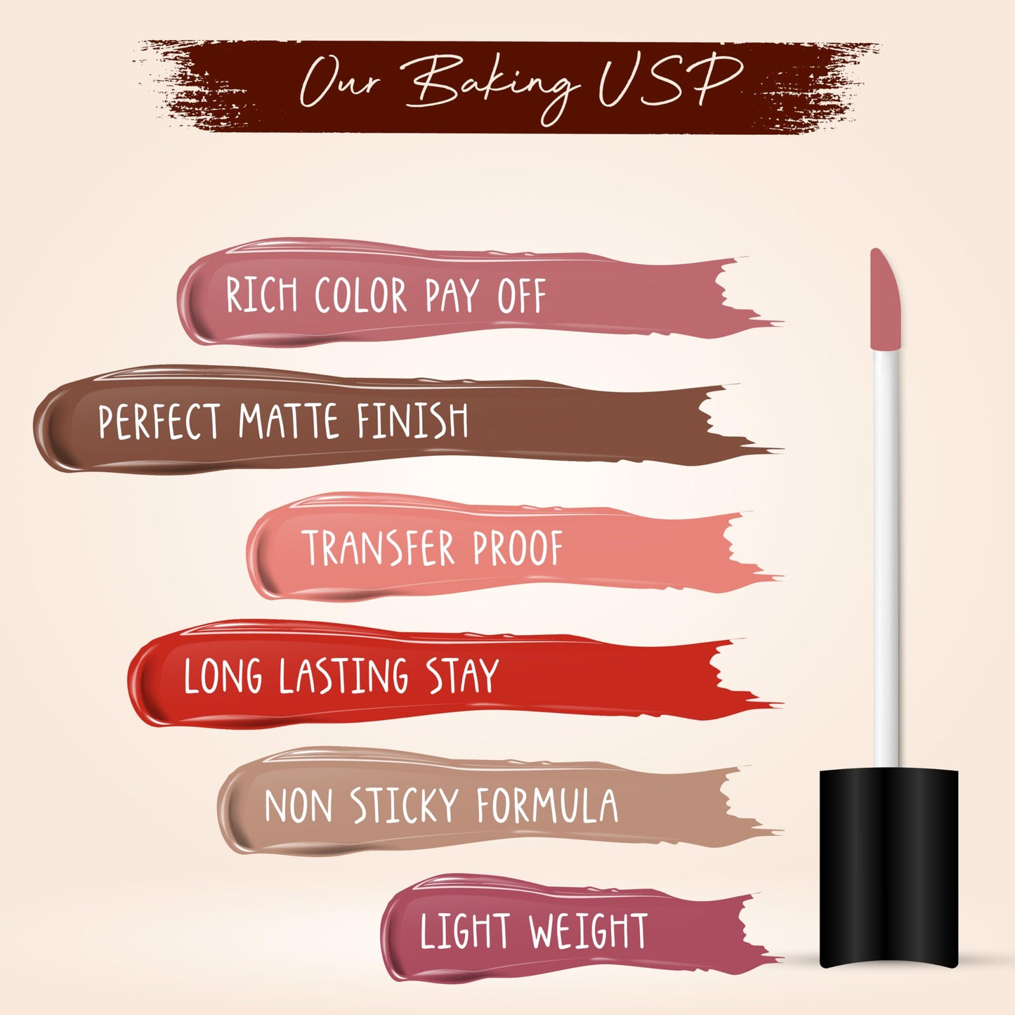 Baked Beauty Liquid Lipstick Combo Pack (1.5ML*11 Pcs) | Matte Finish | Mini Lipstick Set/Kit | Lightweight, Non-Sticky, Non Drying, Transferproof, Waterproof | Multicolor