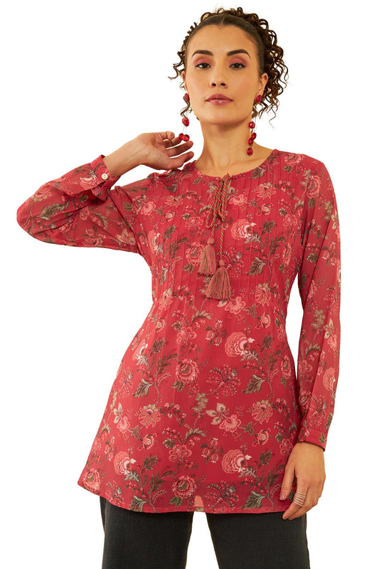 Soch Women's Regular Tunic (FWS4TU30075A_Pink S)