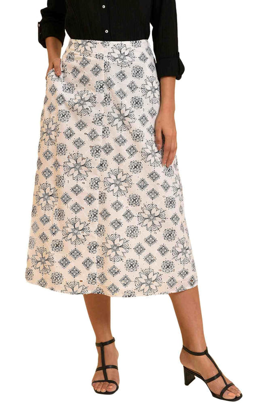 W for Woman Cotton Western Skirt_12