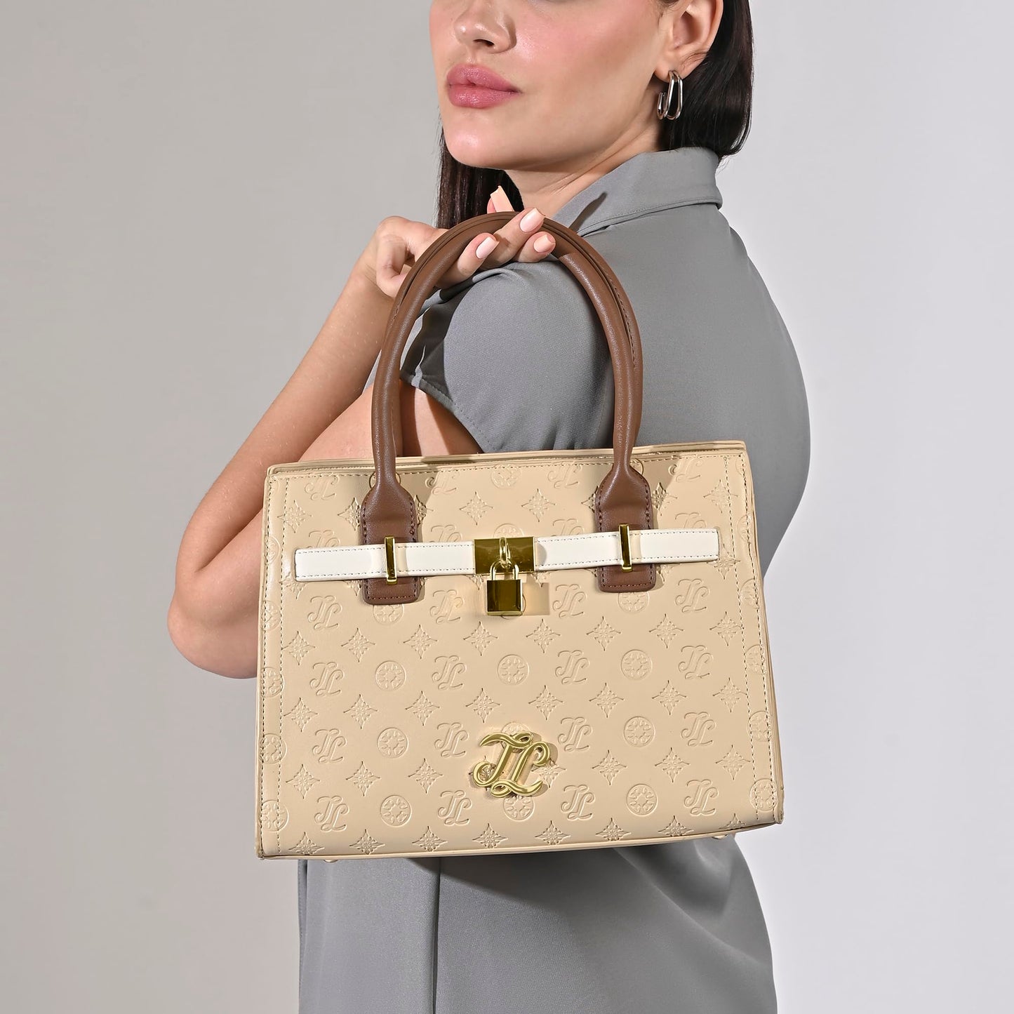 Lavie Signature Women's Colourblock Taos Satchel Bag | Satchel Handbag for Work | Ladies purse | Stylish Shoulder Bag | Gift for Women