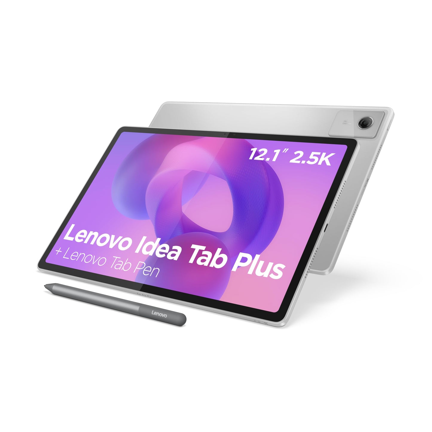 Lenovo Idea Tab Plus with Pen | Wifi |12.1" 2.5K Display, 800nits Peak Brightness |12GB RAM + 256GB ROM (Expandable upto 2TB)| MediaTek Dimensity 6400| 10200mAh|4 Speakers with Dolby Atmos| Cloud Grey