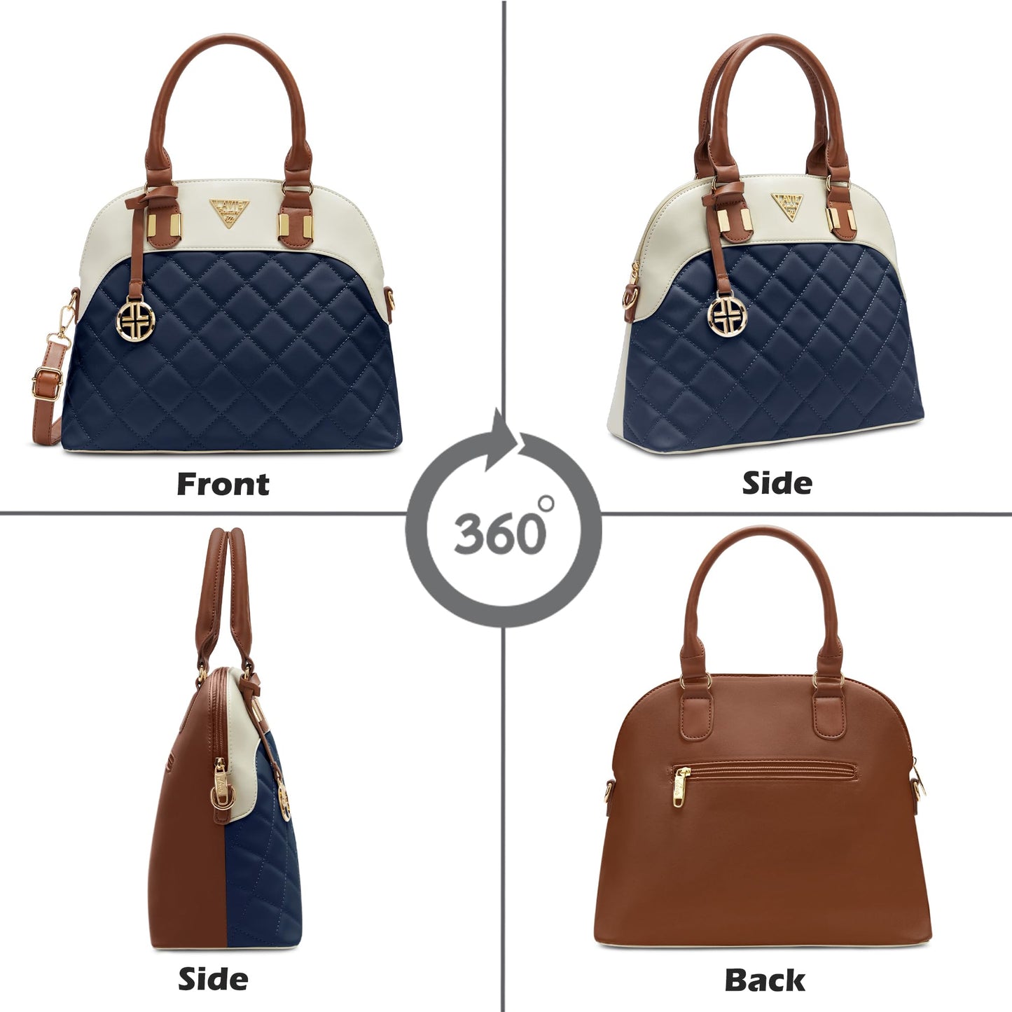 Lavie Signature Women's Texas Satchel Handbag for Women | Satchel Bag for Work | Ladies purse | Stylish Shoulder Bag | Gift For Women