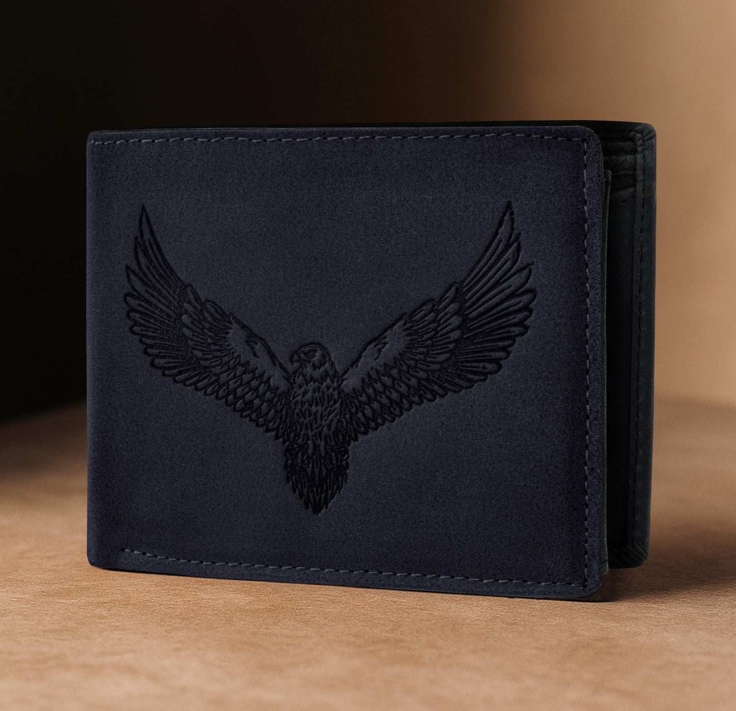 URBAN FOREST Zeus Vintage Black Leather Wallet for Men
