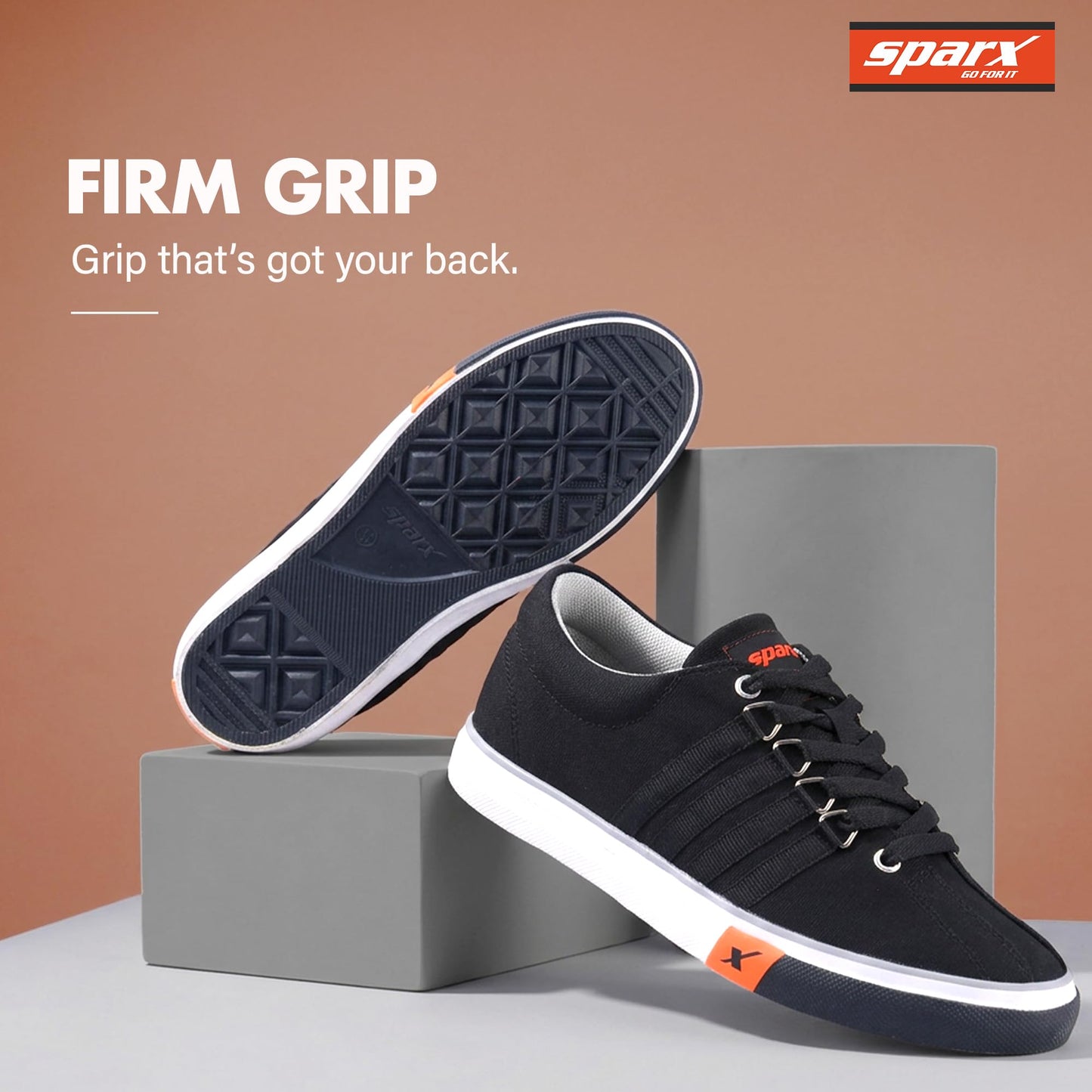 Sparx men's SC0162G Black Sneakers 9 (SC0162GBKBK0009)