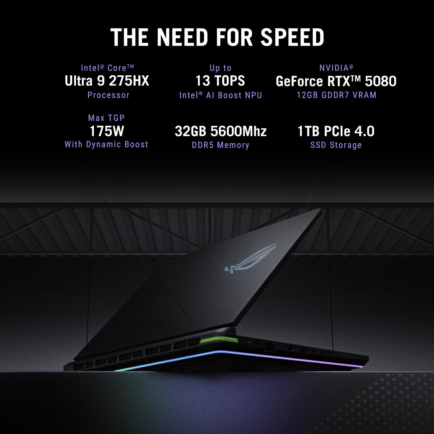 ASUS ROG Strix G16,Intel Core Ultra 9 275HX Gaming Laptop(NVIDIA RTX 5080-16GB/175W TGP/32GB/1TB/FHD+/16"/165Hz/Windows 11/M365 Basic (1Year)*/Office Home 2024/Eclipse Gray/2.65 Kg) G615LW-RV148WS